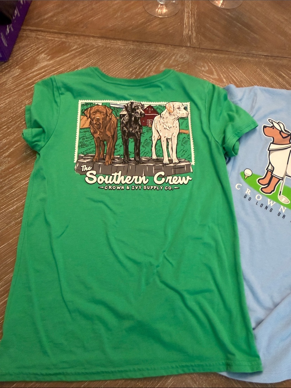 crown & ivy Kids Short-Sleeve Tees in Green, Light Blue, Royal Blue & Pink - Picture 8 of 13